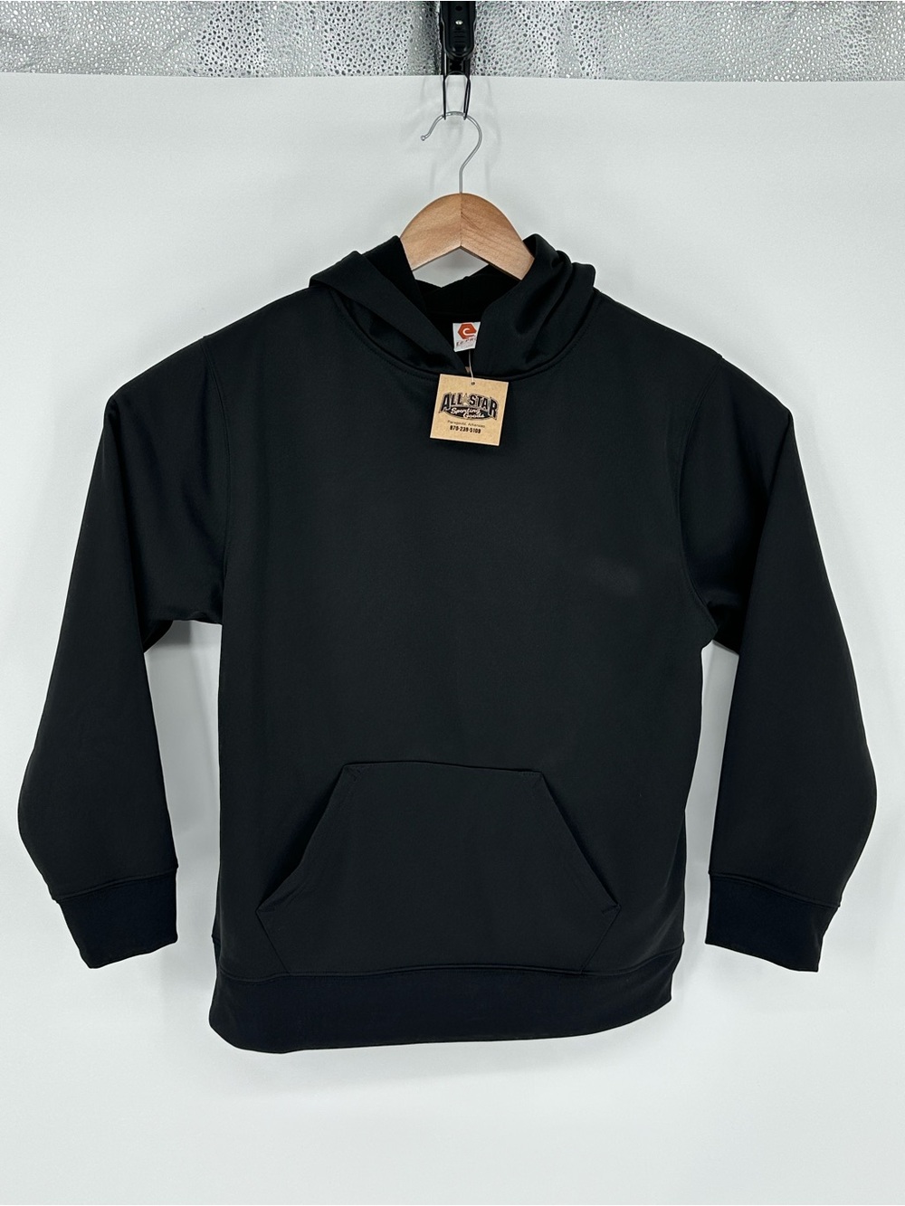 NEW!! EG-Pro Youth Sz XL Black Pullover Hoodie Fleece Lined Performance U7